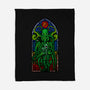 Temple Of Cthulhu-none fleece blanket-drbutler