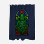 Temple Of Cthulhu-none polyester shower curtain-drbutler