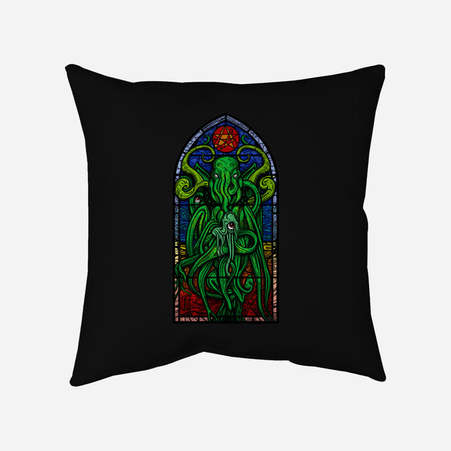 Temple Of Cthulhu-none removable cover throw pillow-drbutler