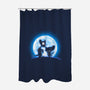 Moonlight Domination-none polyester shower curtain-fanfreak1