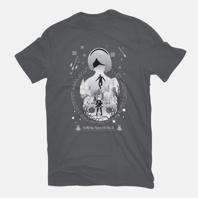 Yorha Unit 2b-unisex basic tee-SwensonaDesigns