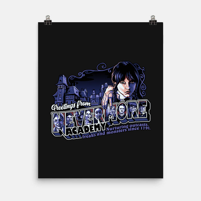 Greetings From Nevermore-none matte poster-goodidearyan