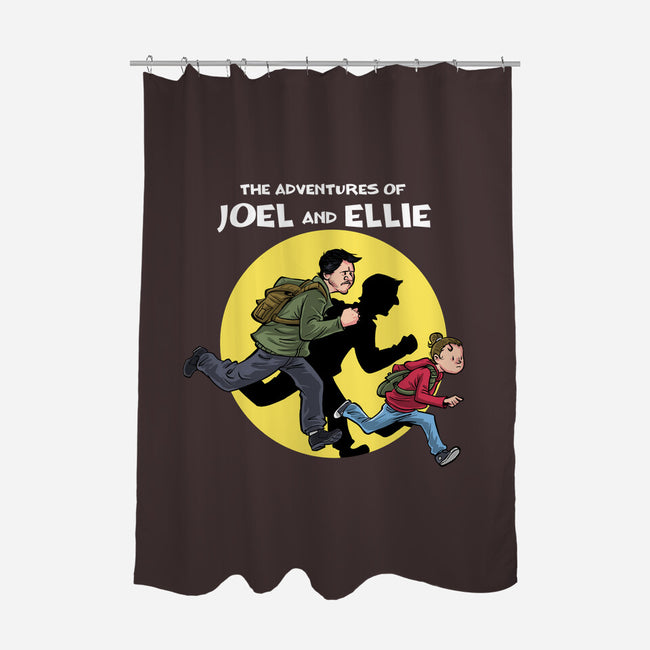 The Adventures Of Joel And Ellie-none polyester shower curtain-zascanauta