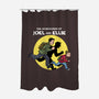 The Adventures Of Joel And Ellie-none polyester shower curtain-zascanauta