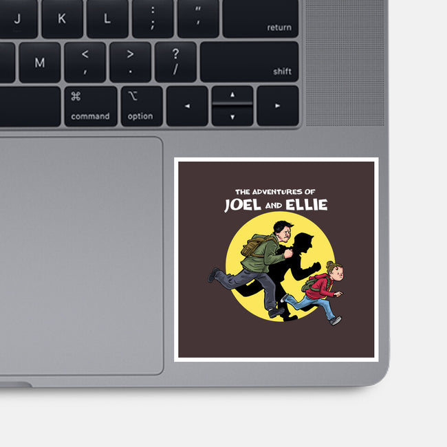 The Adventures Of Joel And Ellie-none glossy sticker-zascanauta