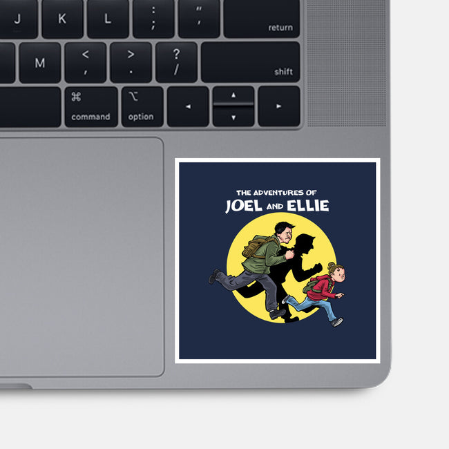 The Adventures Of Joel And Ellie-none glossy sticker-zascanauta