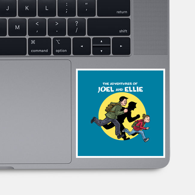 The Adventures Of Joel And Ellie-none glossy sticker-zascanauta