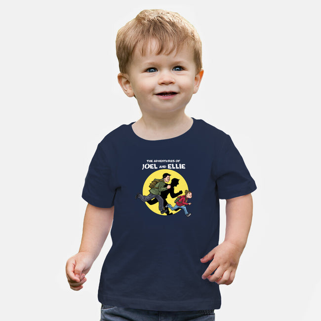 The Adventures Of Joel And Ellie-baby basic tee-zascanauta