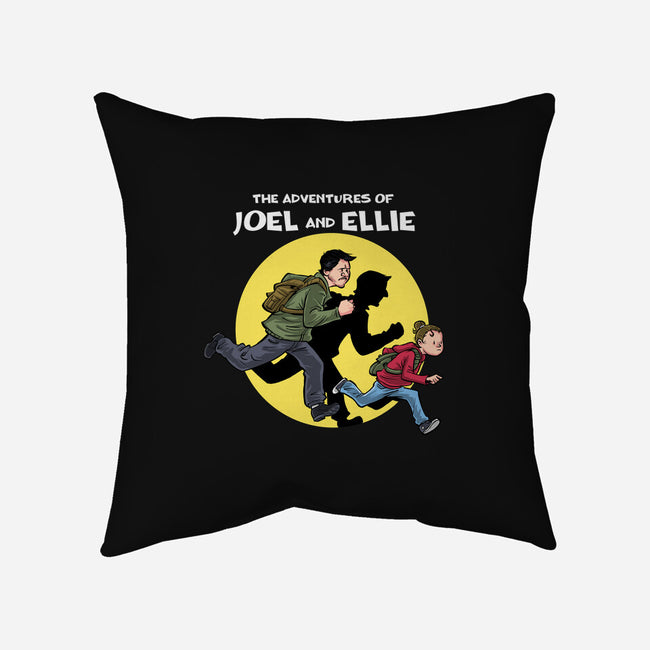 The Adventures Of Joel And Ellie-none removable cover throw pillow-zascanauta