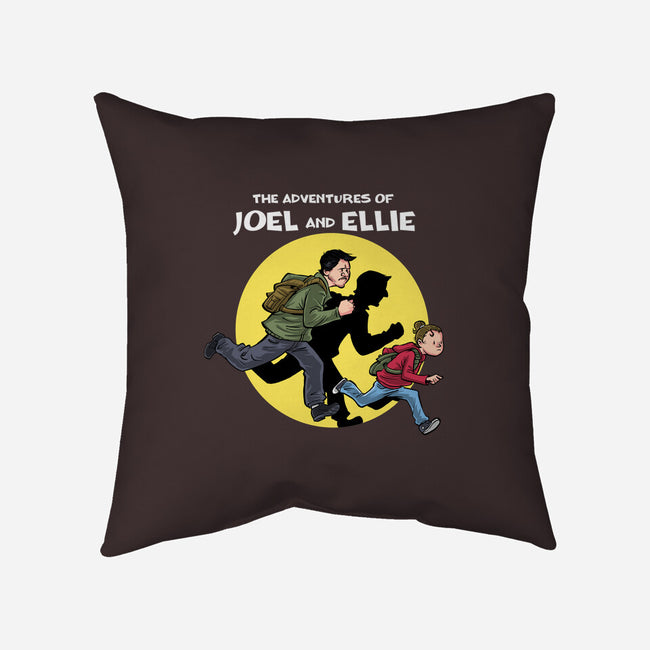 The Adventures Of Joel And Ellie-none removable cover throw pillow-zascanauta