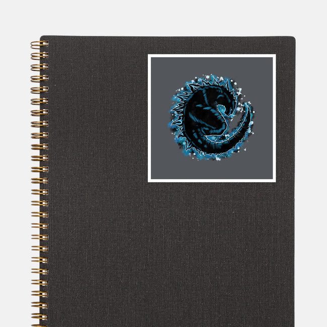 Kaiju Splash-none glossy sticker-nickzzarto