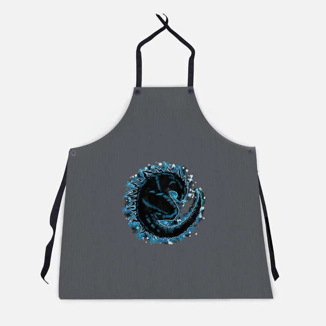 Kaiju Splash-unisex kitchen apron-nickzzarto