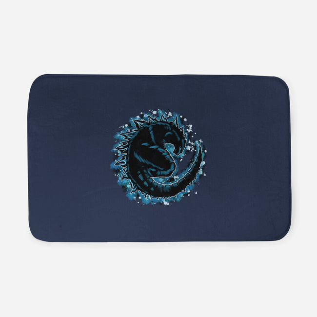 Kaiju Splash-none memory foam bath mat-nickzzarto