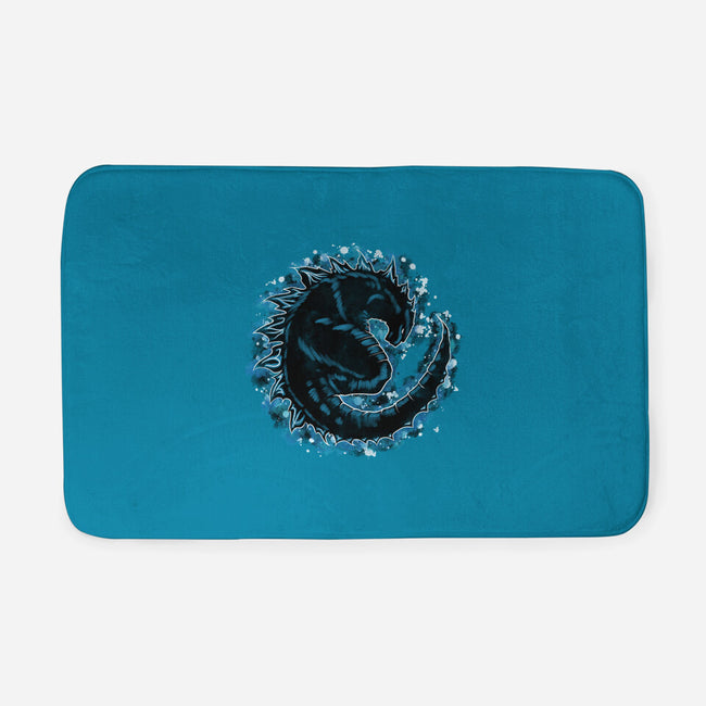 Kaiju Splash-none memory foam bath mat-nickzzarto