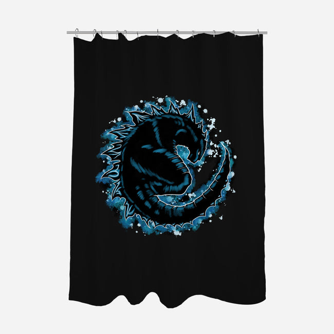 Kaiju Splash-none polyester shower curtain-nickzzarto
