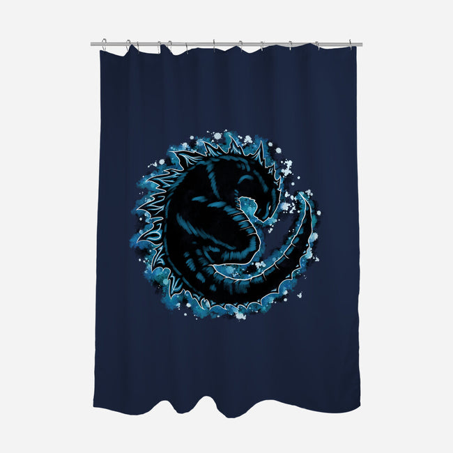 Kaiju Splash-none polyester shower curtain-nickzzarto