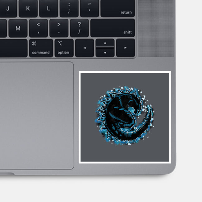 Kaiju Splash-none glossy sticker-nickzzarto