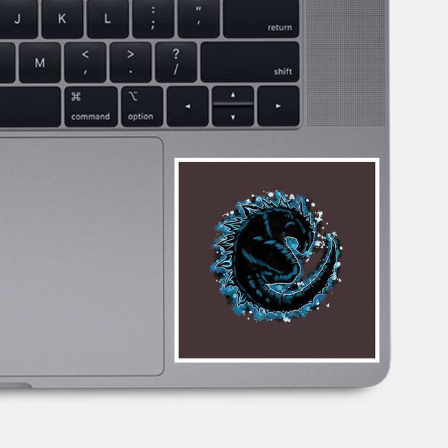 Kaiju Splash-none glossy sticker-nickzzarto