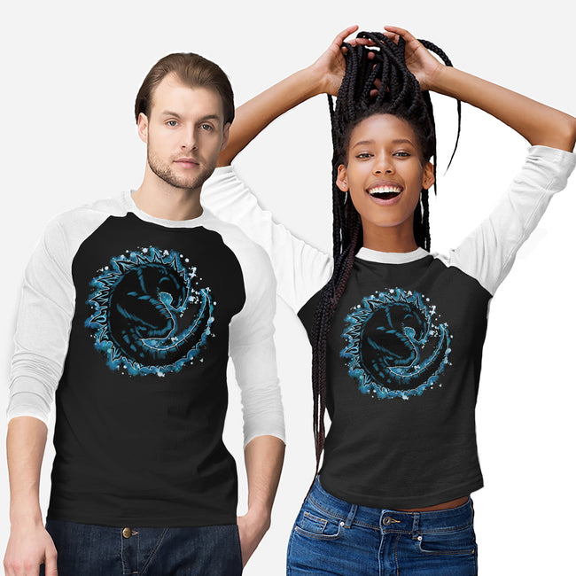 Kaiju Splash-unisex baseball tee-nickzzarto
