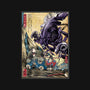 Aliens In Japan-none memory foam bath mat-DrMonekers