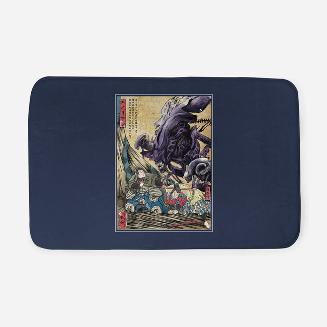 Aliens In Japan-none memory foam bath mat-DrMonekers