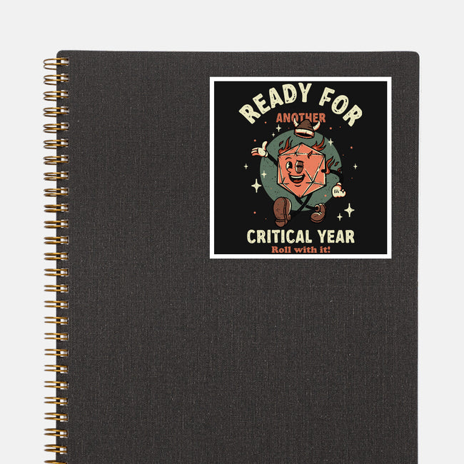 Critical Year-none glossy sticker-retrodivision
