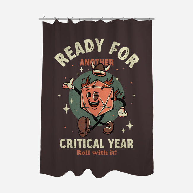 Critical Year-none polyester shower curtain-retrodivision