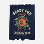 Critical Year-none polyester shower curtain-retrodivision