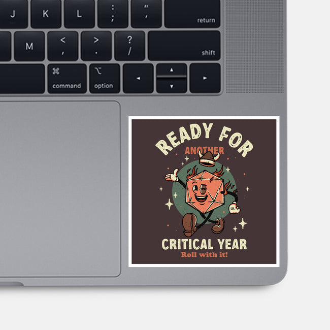 Critical Year-none glossy sticker-retrodivision