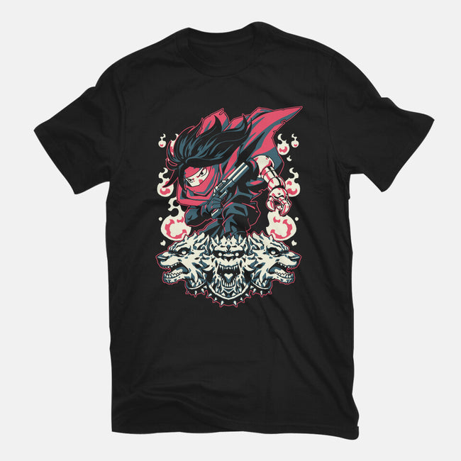 Cerberus-unisex basic tee-1Wing