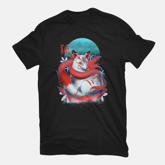 Kitsune Fox-womens basic tee-fanfabio