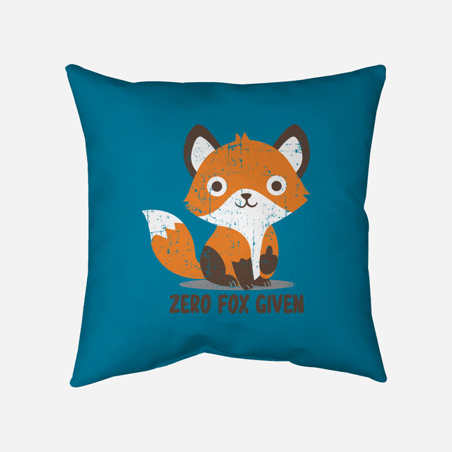 Zero Fox Given-none removable cover throw pillow-turborat14