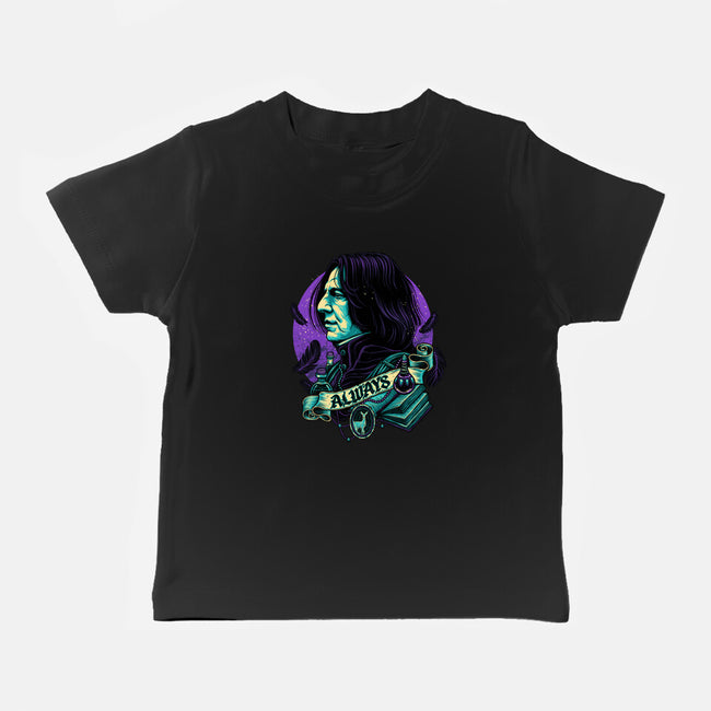 The Potions Professor-baby basic tee-glitchygorilla