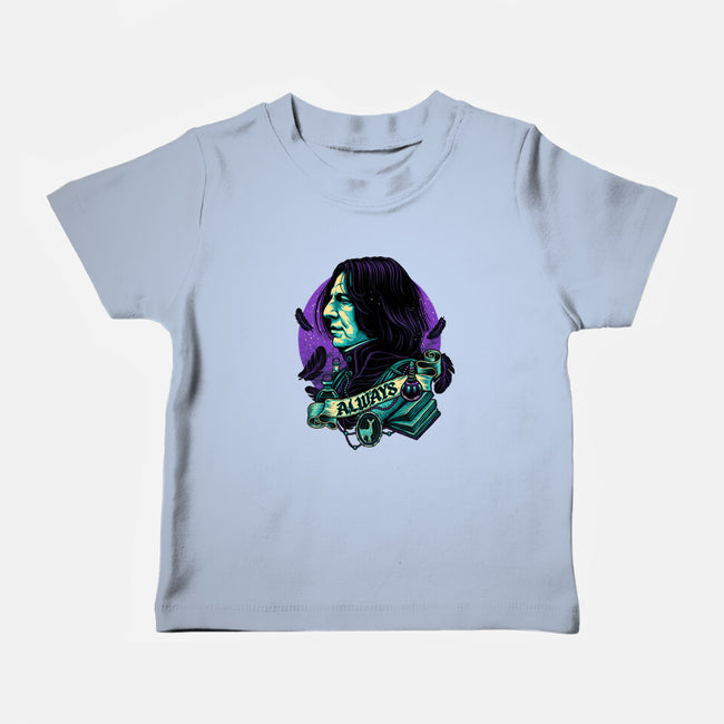 The Potions Professor-baby basic tee-glitchygorilla