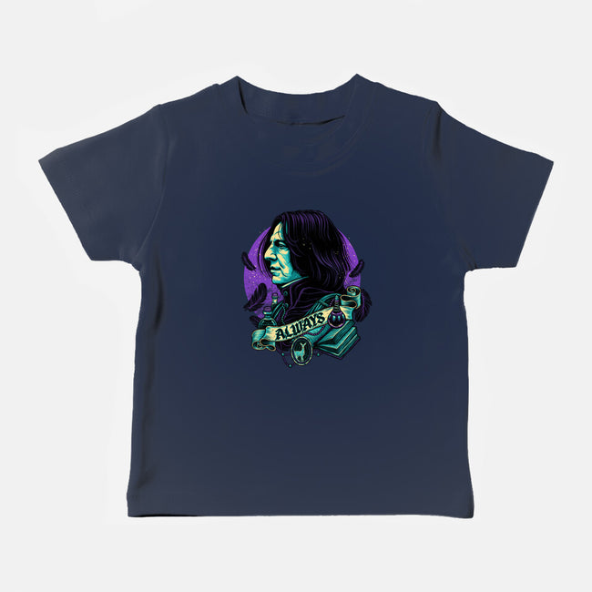 The Potions Professor-baby basic tee-glitchygorilla