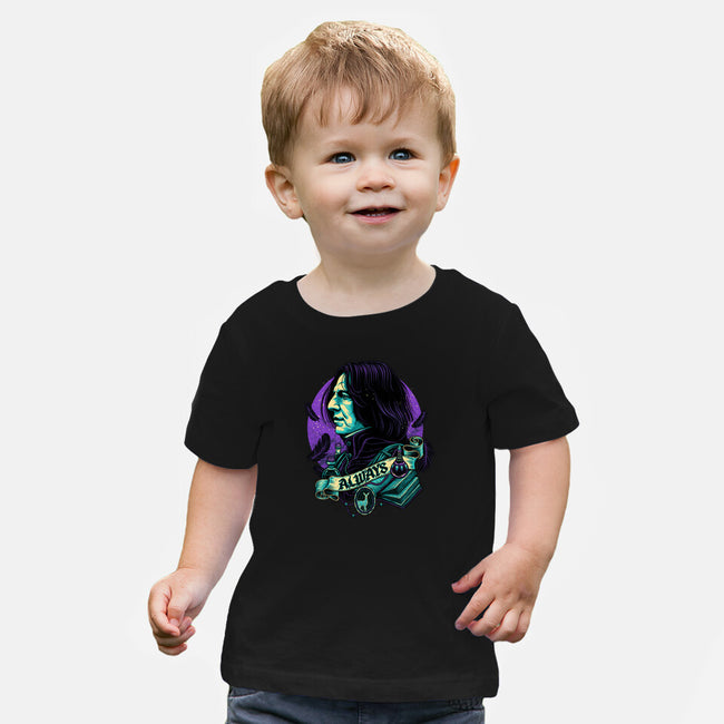 The Potions Professor-baby basic tee-glitchygorilla