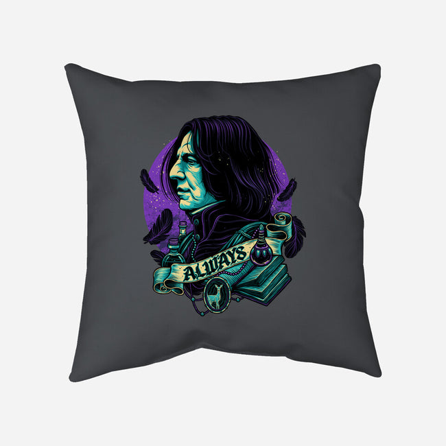 The Potions Professor-none non-removable cover w insert throw pillow-glitchygorilla