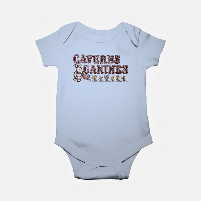 Caverns And Canines-baby basic onesie-kg07