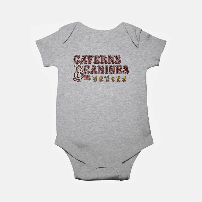 Caverns And Canines-baby basic onesie-kg07