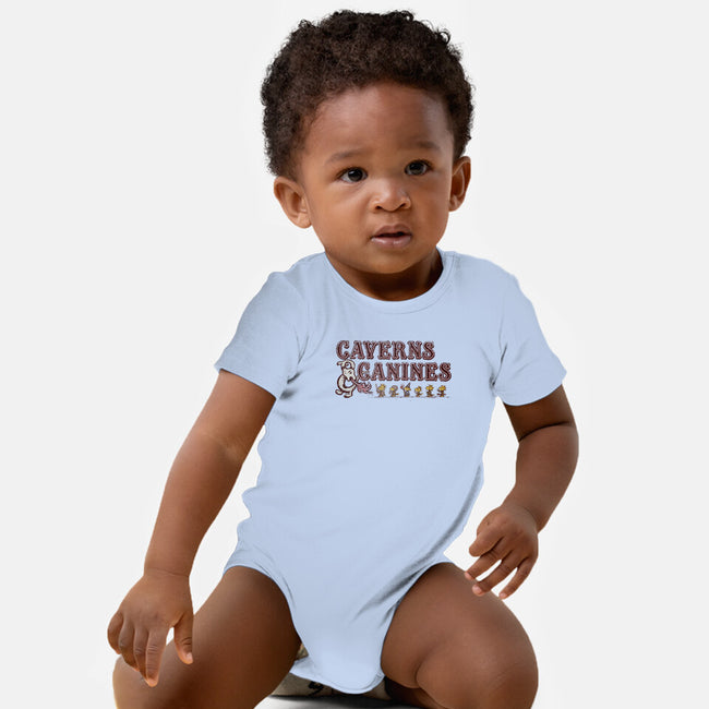 Caverns And Canines-baby basic onesie-kg07