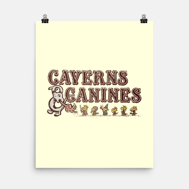 Caverns And Canines-none matte poster-kg07