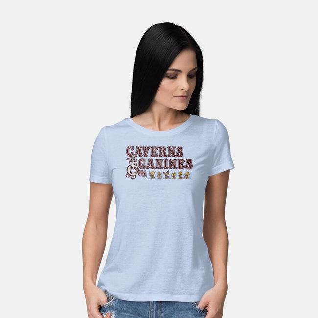 Caverns And Canines-womens basic tee-kg07