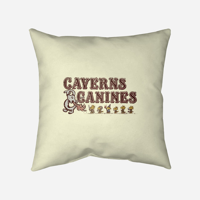 Caverns And Canines-none removable cover throw pillow-kg07