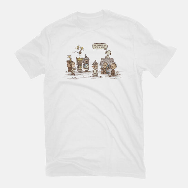 She Turned Me Into A Newt-mens basic tee-kg07
