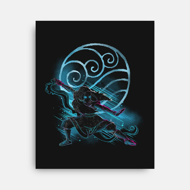 The Water Bender-none stretched canvas-kharmazero