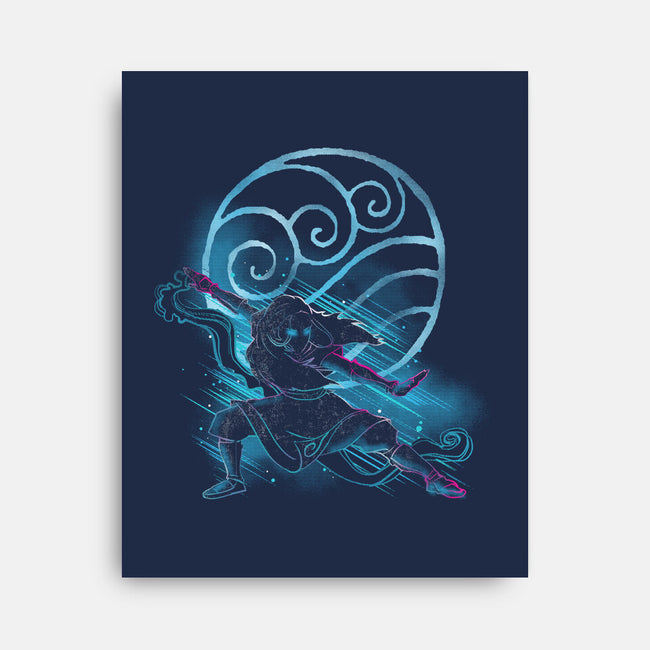 The Water Bender-none stretched canvas-kharmazero