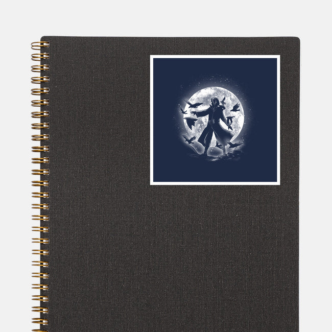 Moonlight Crows-none glossy sticker-fanfreak1