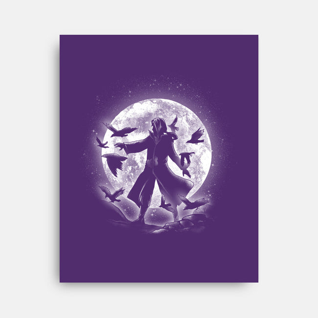 Moonlight Crows-none stretched canvas-fanfreak1