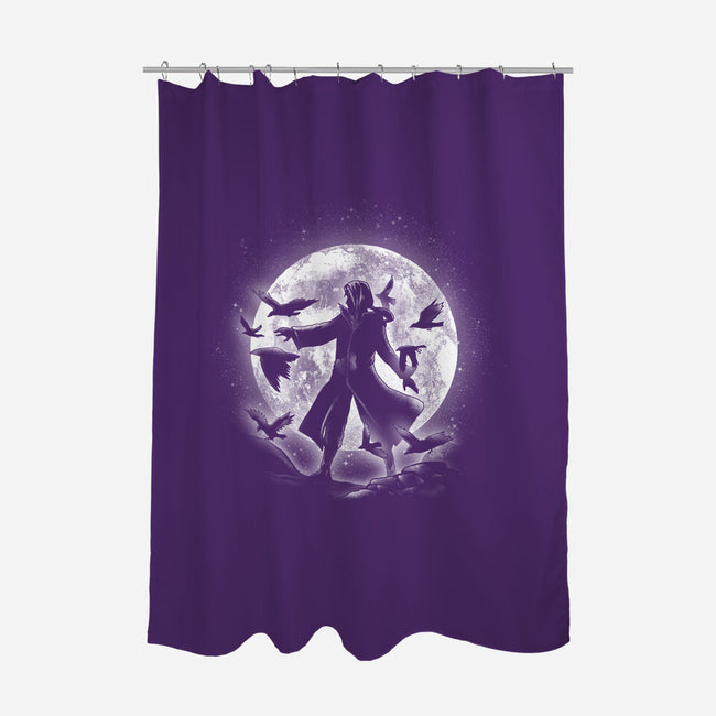 Moonlight Crows-none polyester shower curtain-fanfreak1