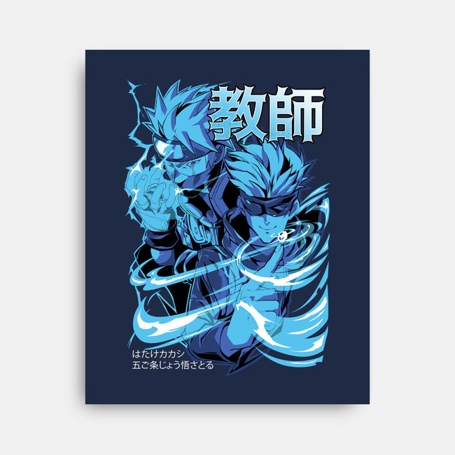 Masked Sensei-none stretched canvas-Kabuto Studio